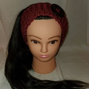 Wine Headband, Crochet Headband, Handmade